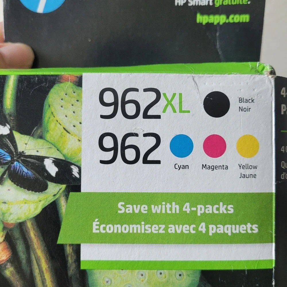 HP 962 / 962XL NEW Original Ink 4-Pack Combo (Black, C, M, Y) Jan 2027 Warranty